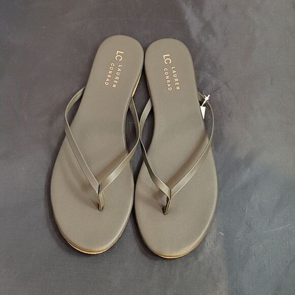 BRAND NEW LC LAUREN CONRAD HONEY WOMEN'S FLIP-FLOP SANDAL - Picture 4 of 10